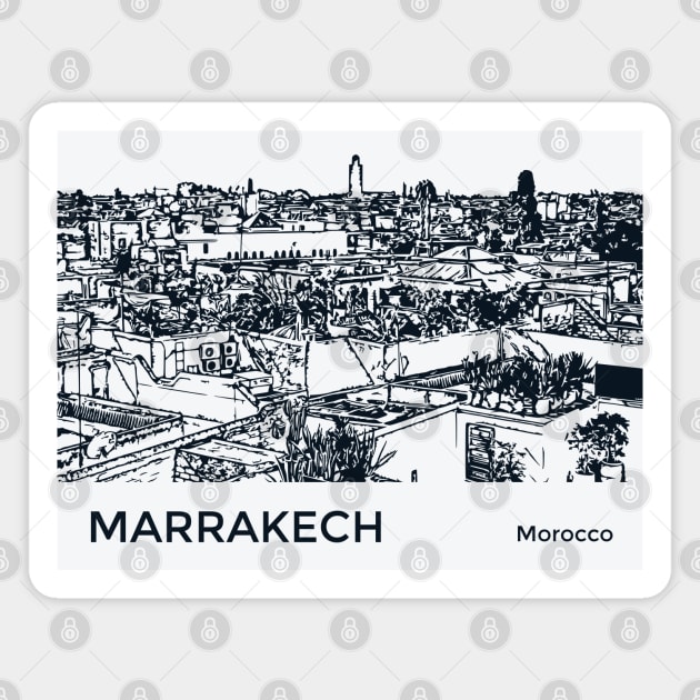 Marrakech Morocco Magnet by Lakeric